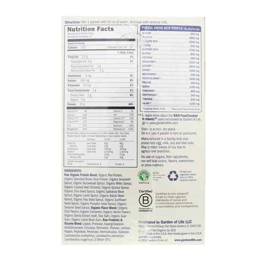 Raw Organic Protein, GOL